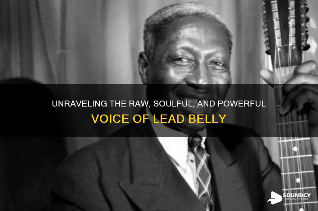 what did ledbelly sound like