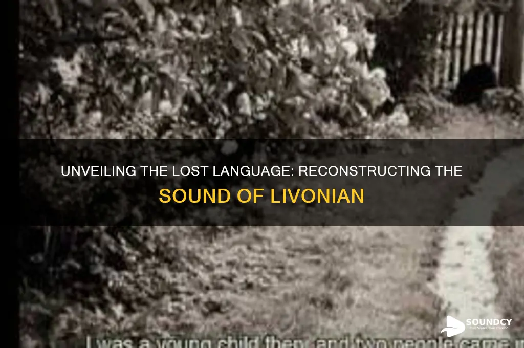 what did livonian sound like