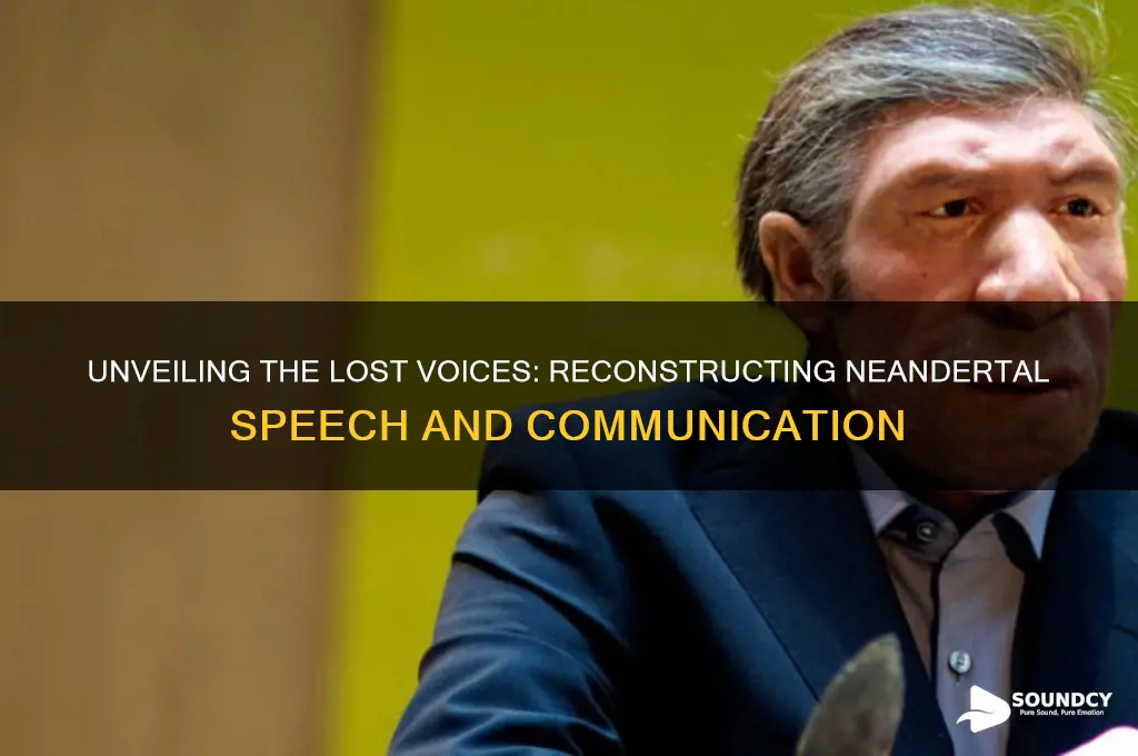 what did neandertals sound like