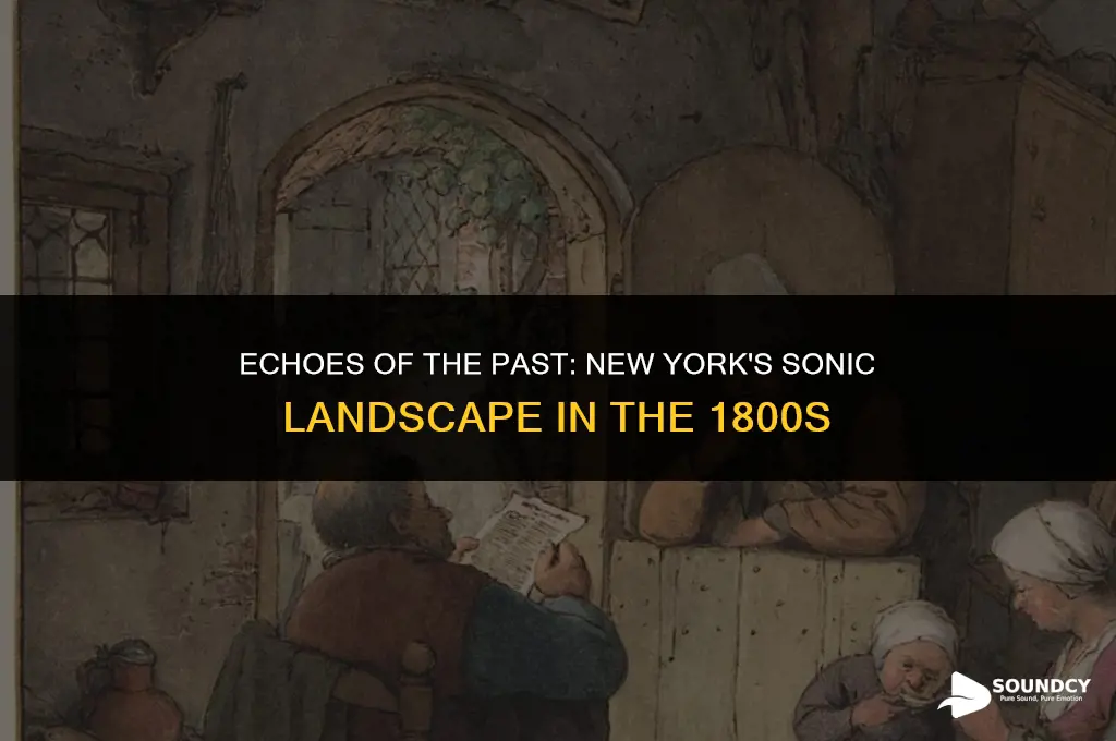 what did new york sound like in the 1800