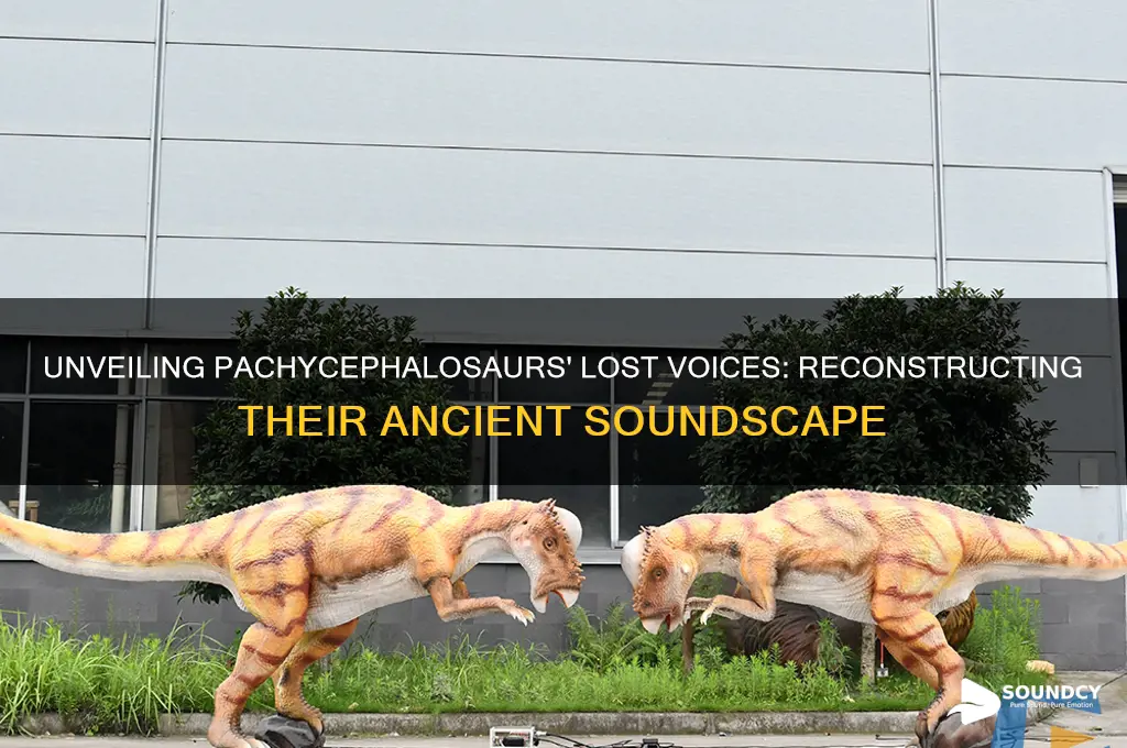 what did pachycephalosaurs sound like