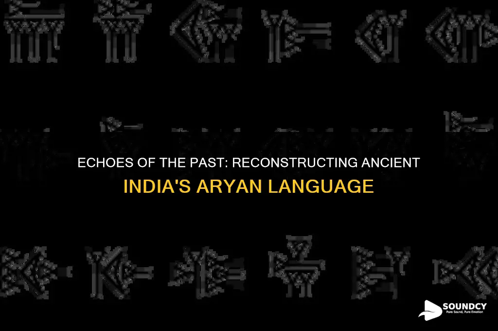 what did the ancient india aryan language sound like