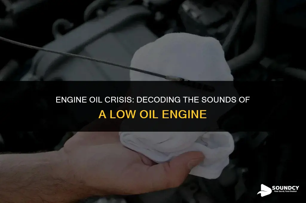 what dies an engine low on oil sound like