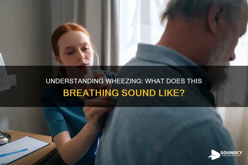 what dies wheezing sound like