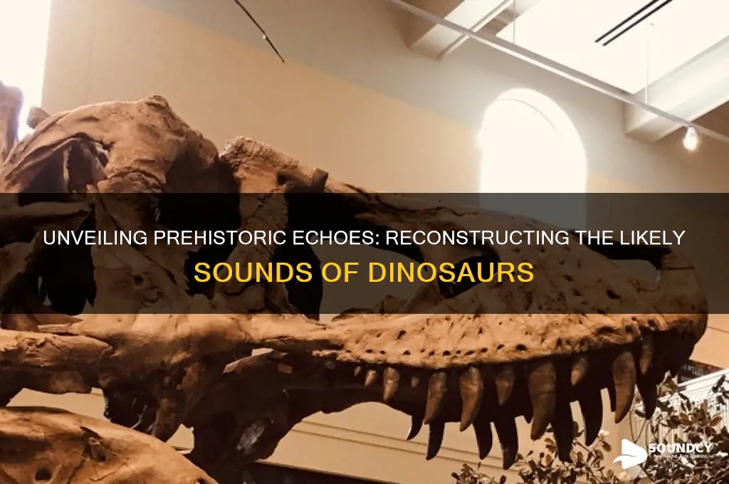 what dinosaurs probably sounded like