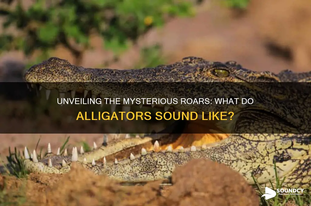 what do aligators sound like