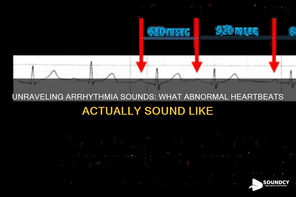 what do arrhythmias sound like