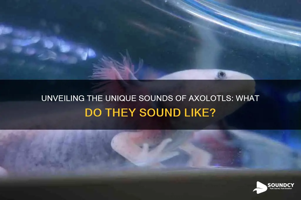what do axolotls sound like