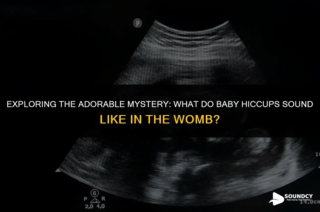 what do baby hiccups sound like in the womb