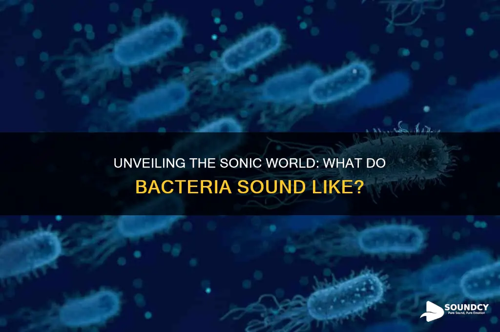 what do bacteria sound like