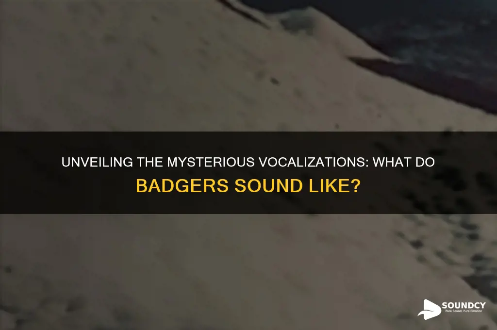what do badgers sound like