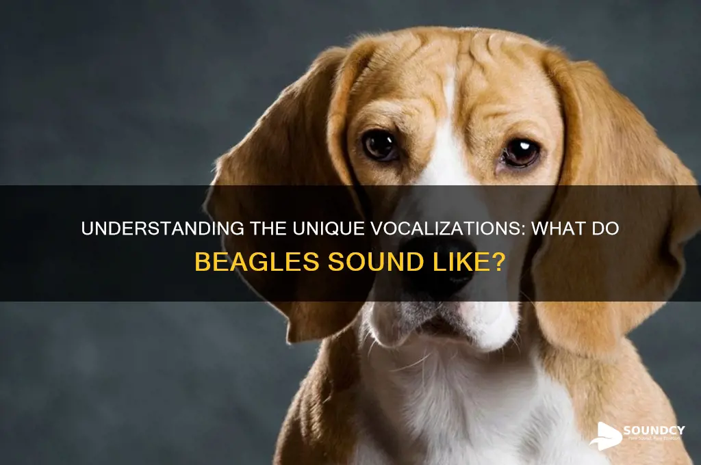 what do beagles sound like