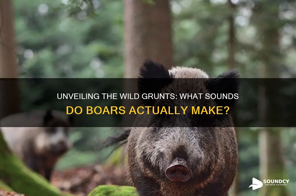 what do boars sound like