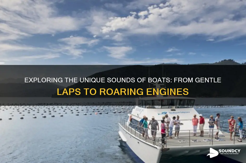 what do boats sound like