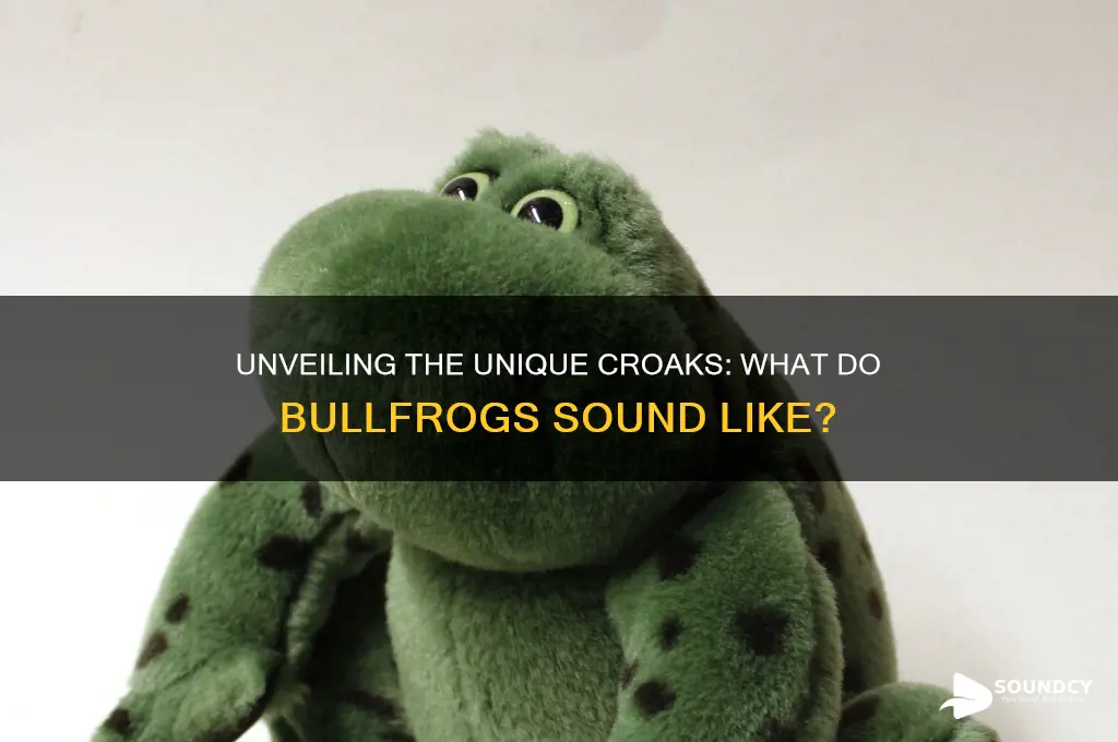 what do bullfrogs sound like