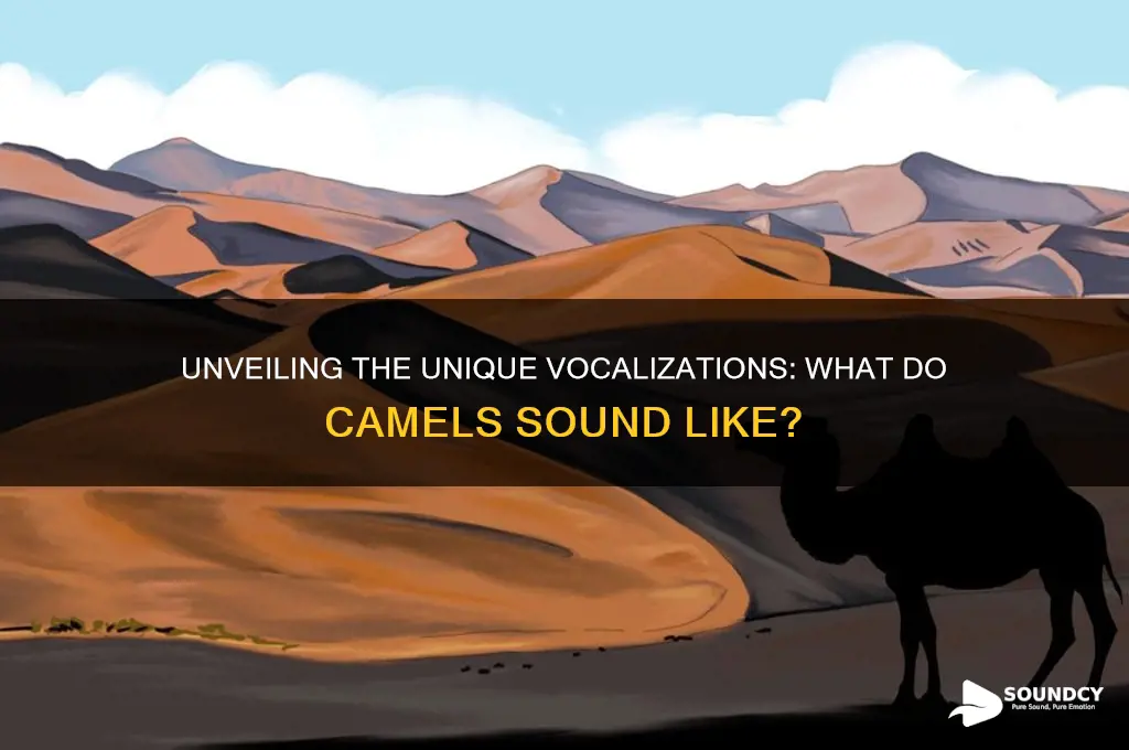 what do camels sound like