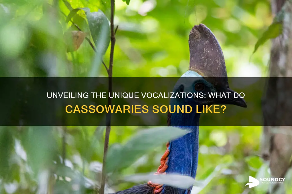 what do cassowaries sound like