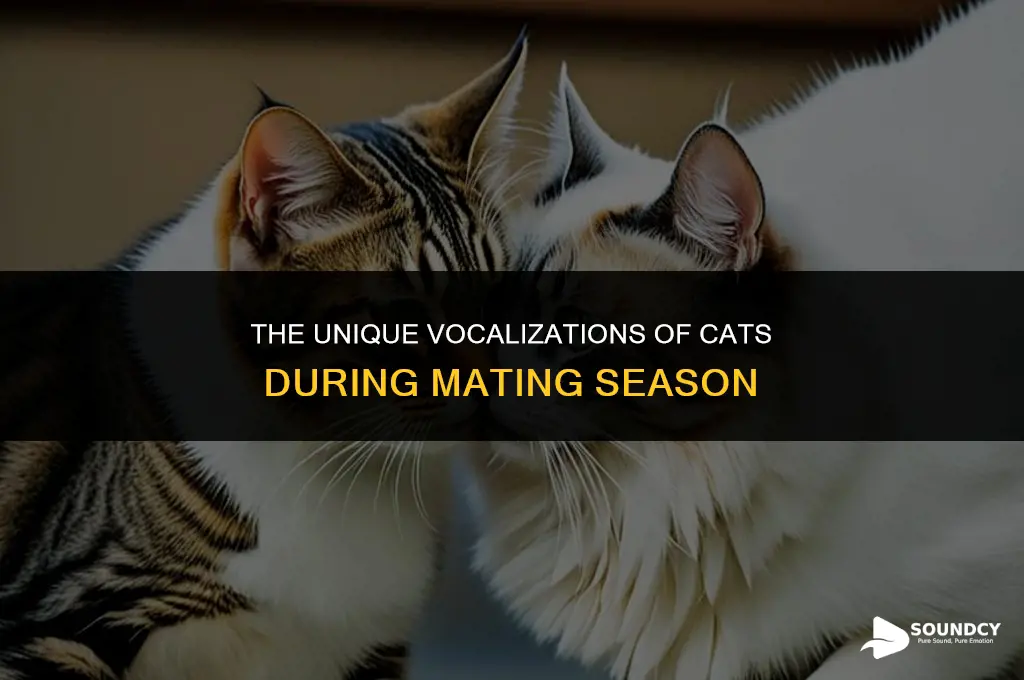 what do cats sound like when they are mating