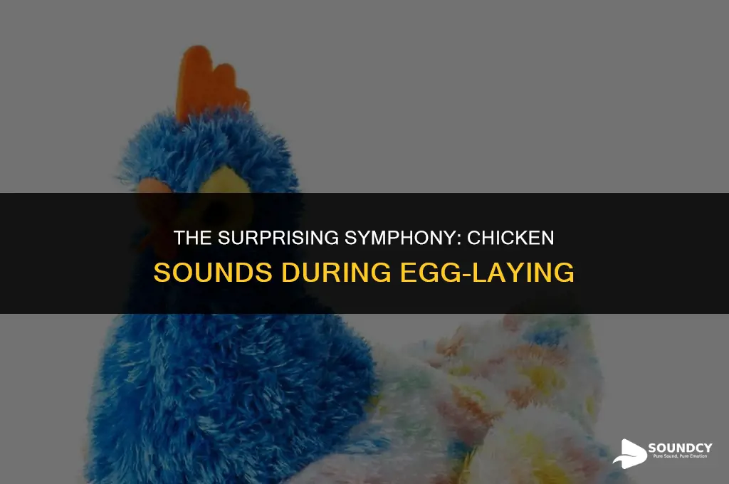 what do chickens sound like when they lay eggs
