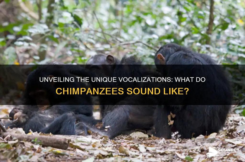 what do chimpanzees sound like