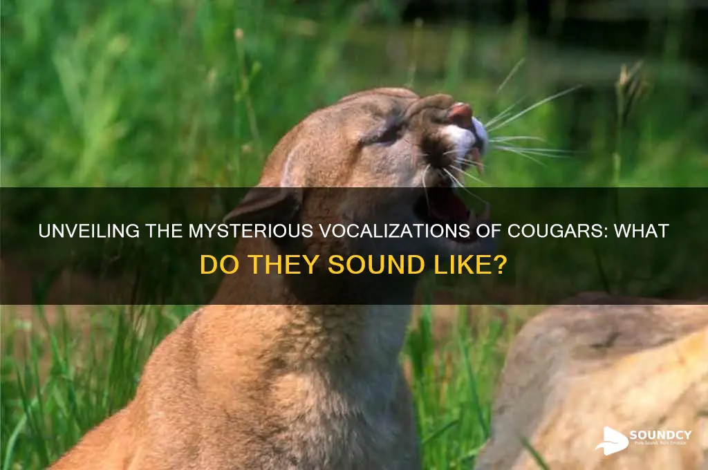 what do cougars sound like