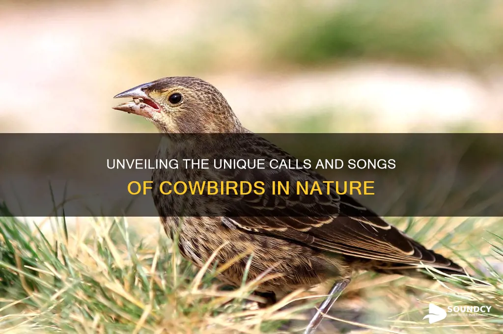 what do cowbirds sound like