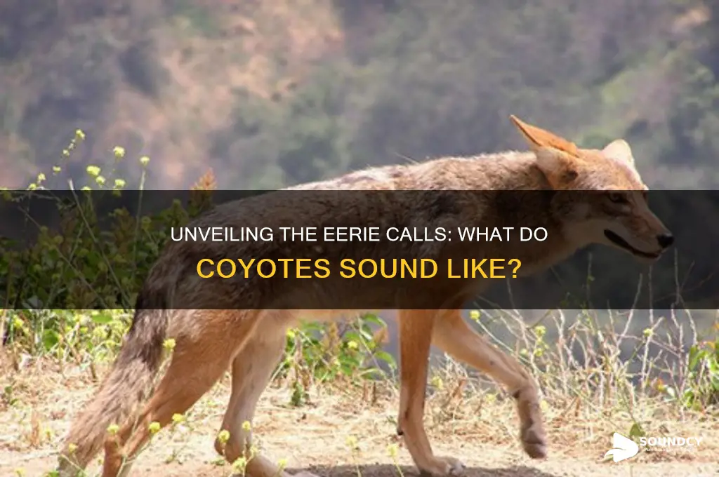 what do coyotes sound like