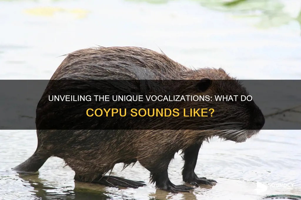 what do coypu sound like