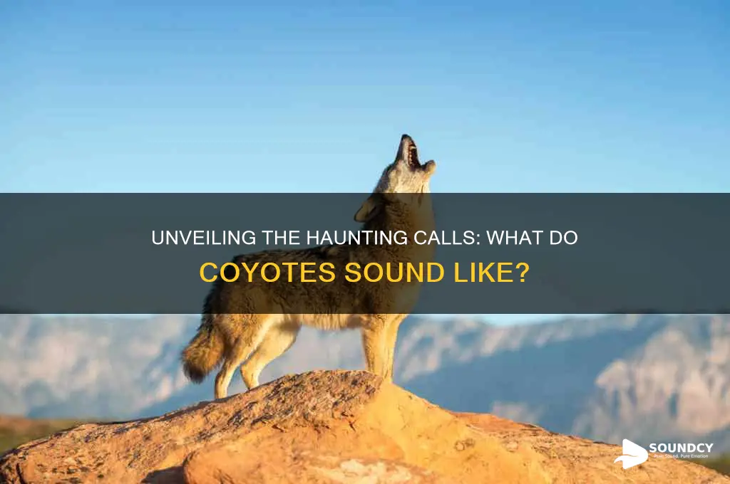 what do coytoes sound like