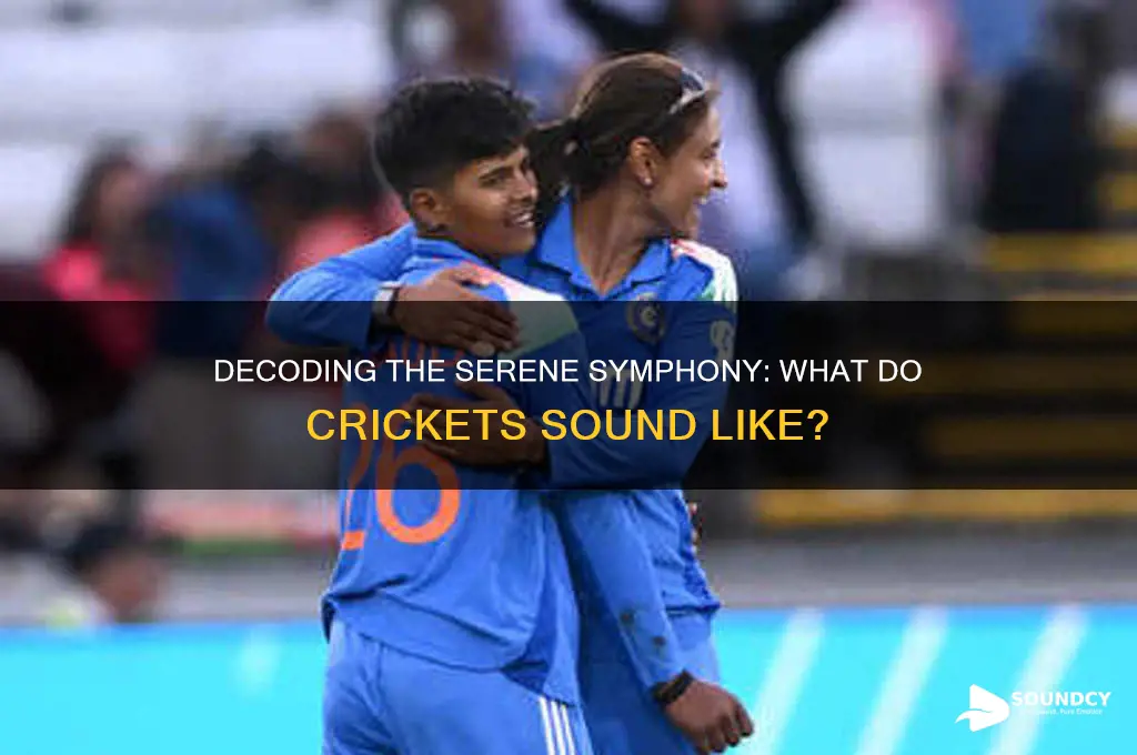 what do crickets sound like