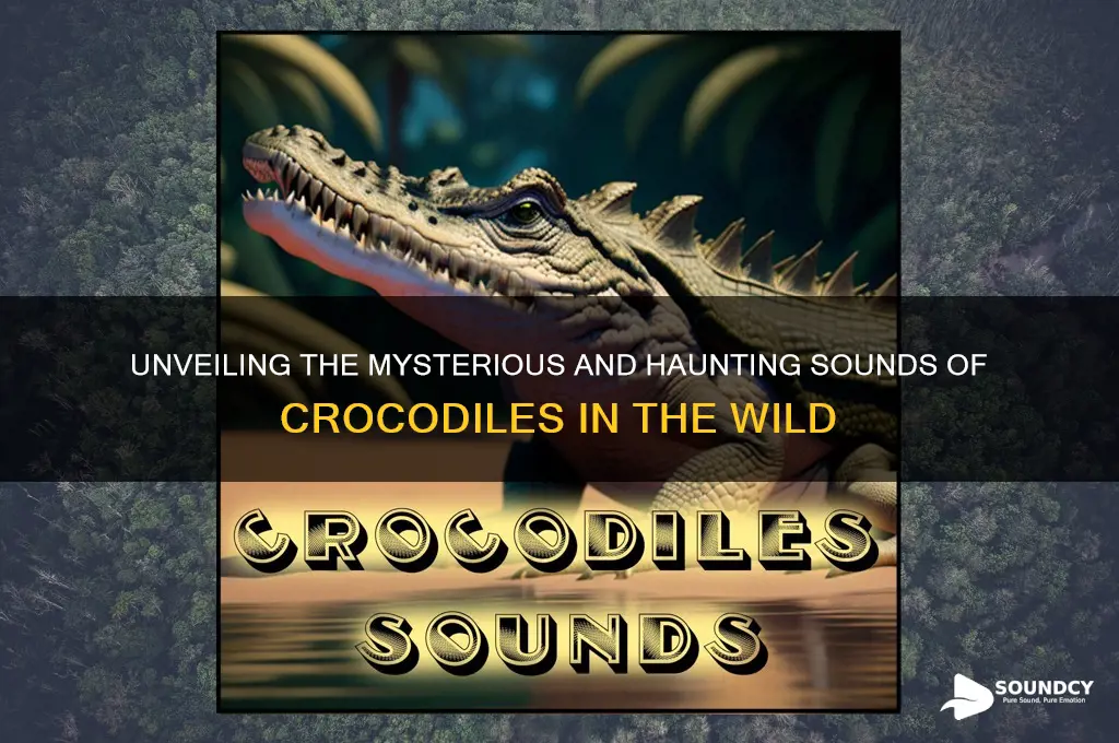 what do crocodile sound like