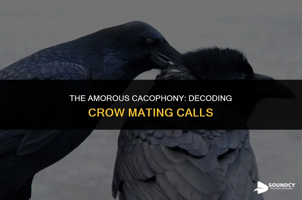 what do crows sound like when they are mating