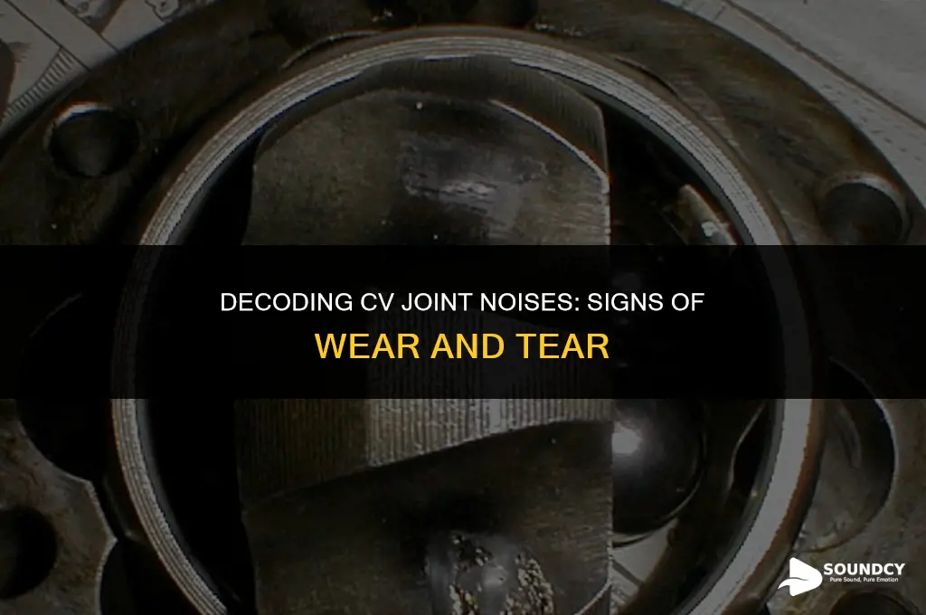 what do cv joints sound like when wearing out
