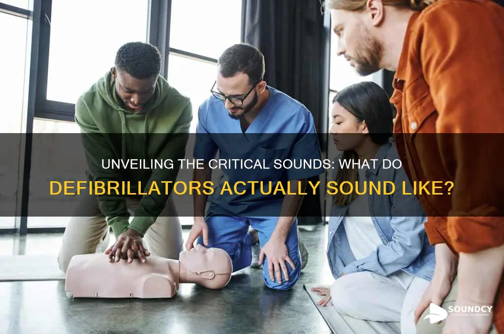 what do defibrillators sound like