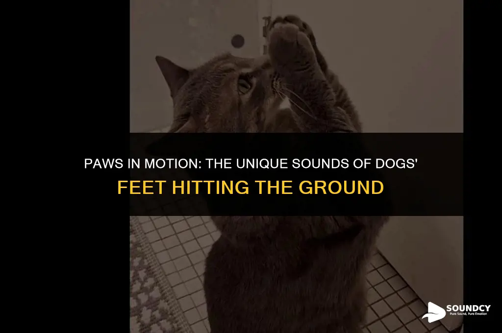 what do dogs feet hitting the ground sound like