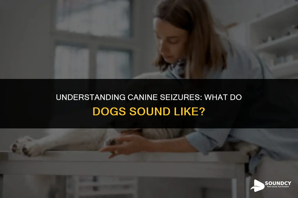 what do dogs sound like when they have seizures