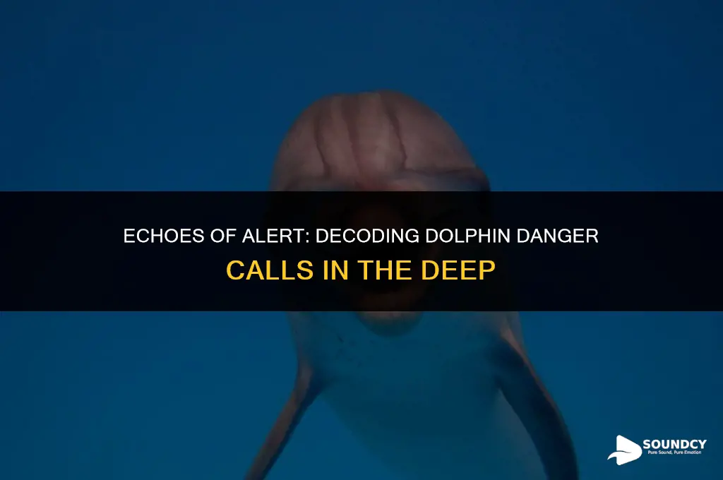 what do dolphin sound like wen ther is danger