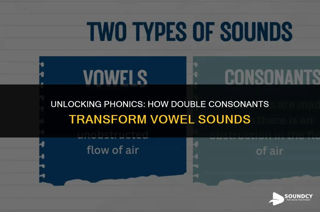 what do double consonants do to a vowel sound