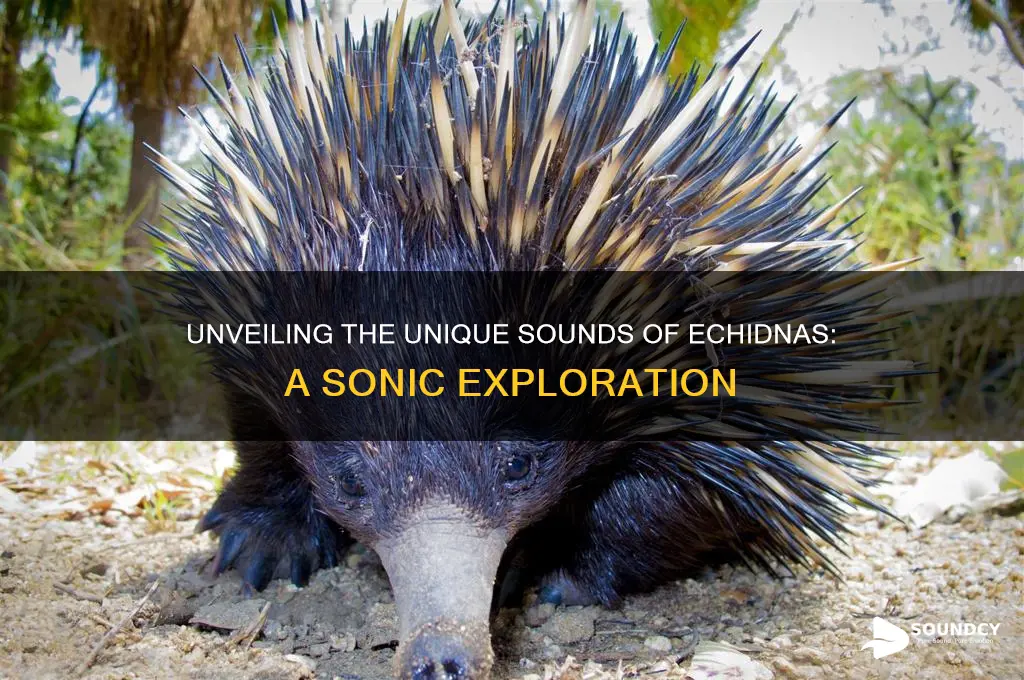 what do echidnas sound like