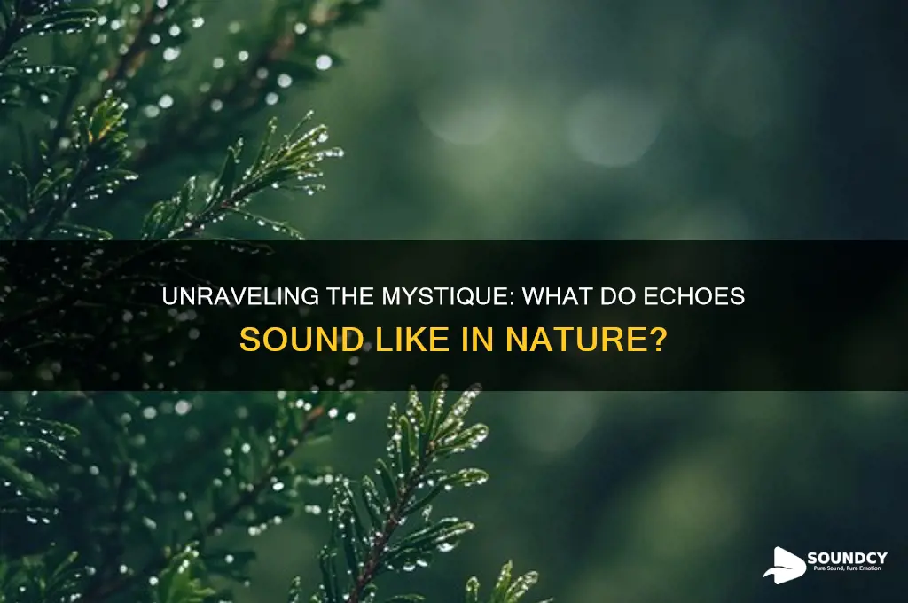 what do echoes sound like