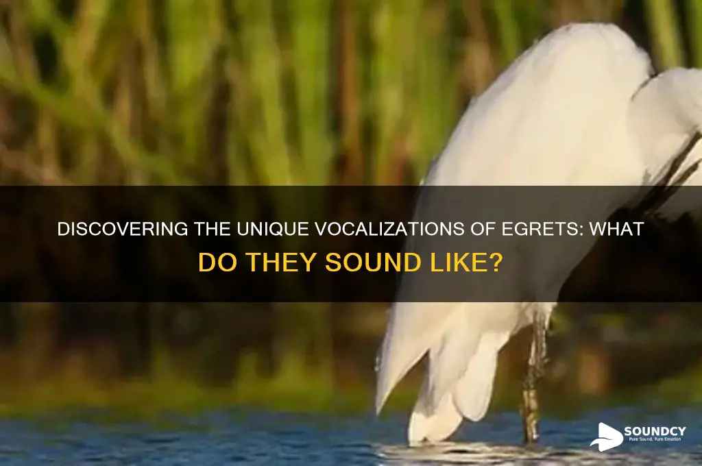 what do egrets sound like