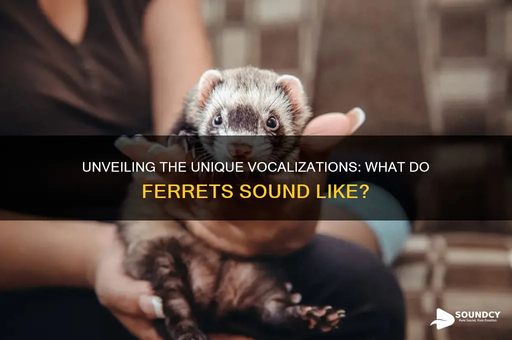 what do ferrets sound like