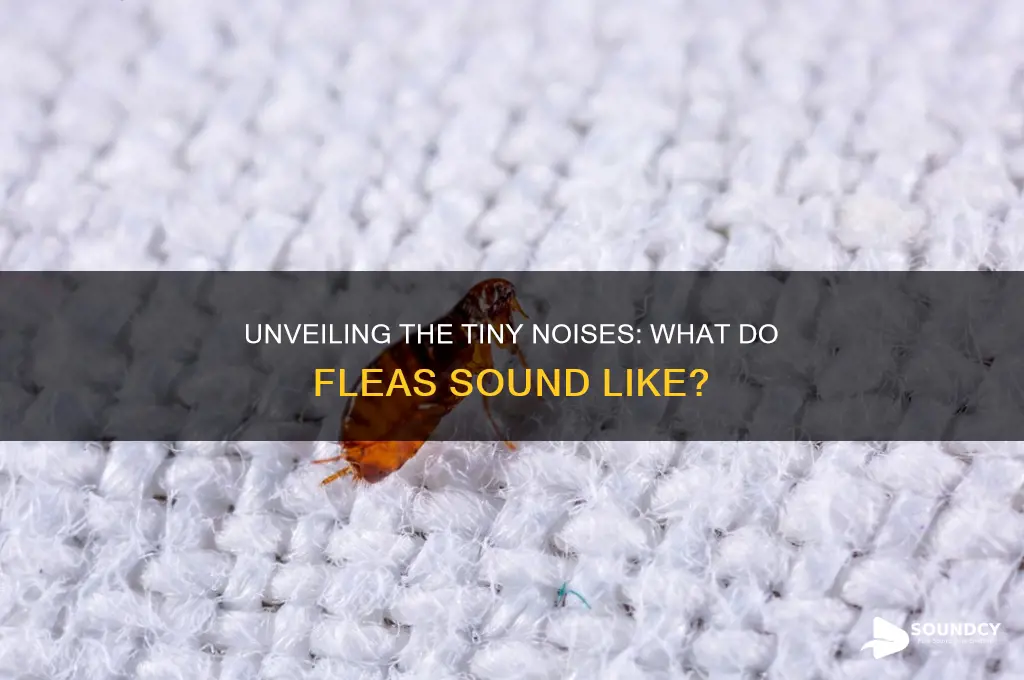 what do fleas sound like