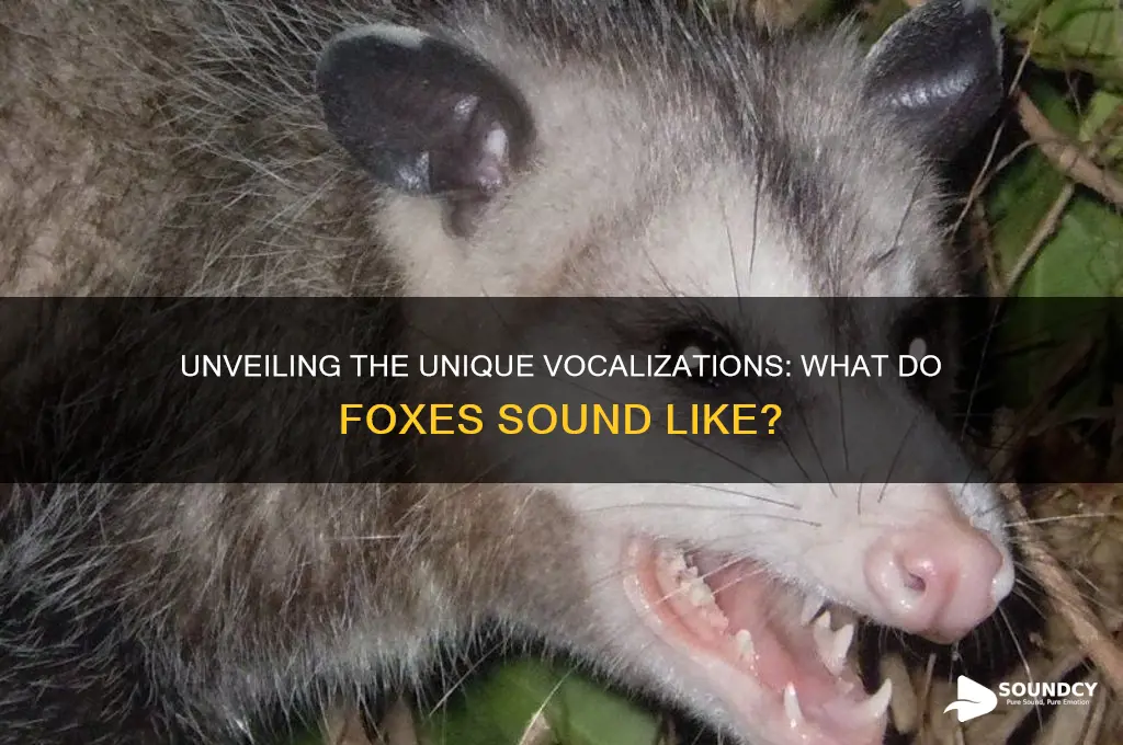 what do foxes sound like