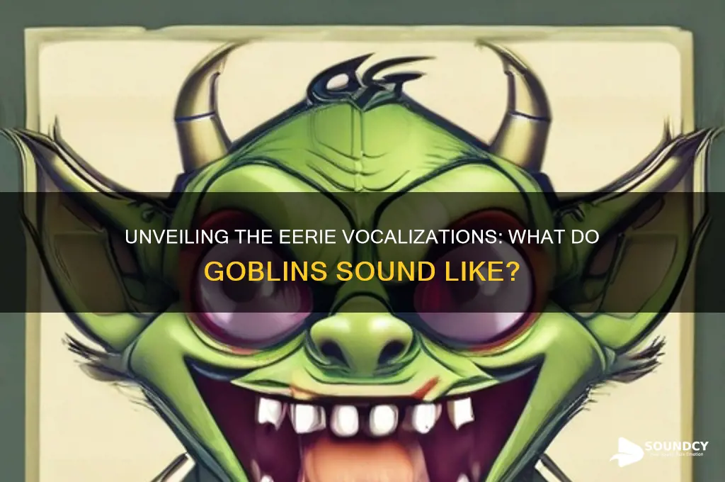 what do goblins sound like