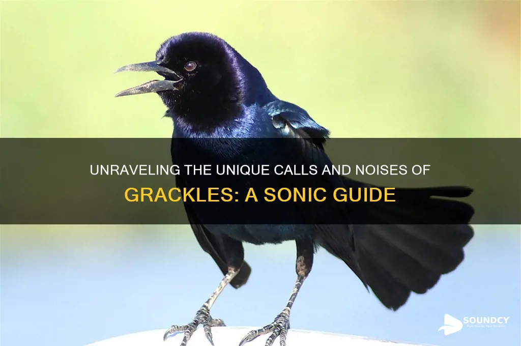 what do grackles sound like