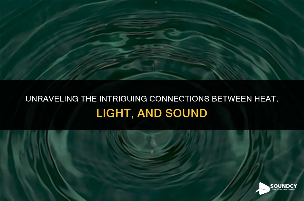 what do heat light and sound have in common