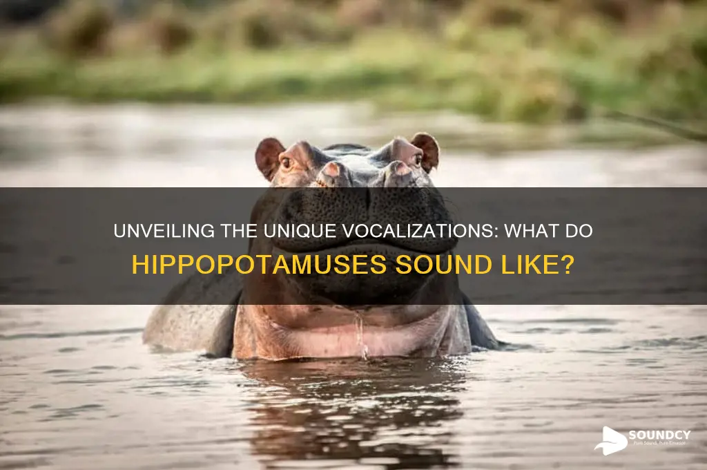 what do hippopotamus sound like