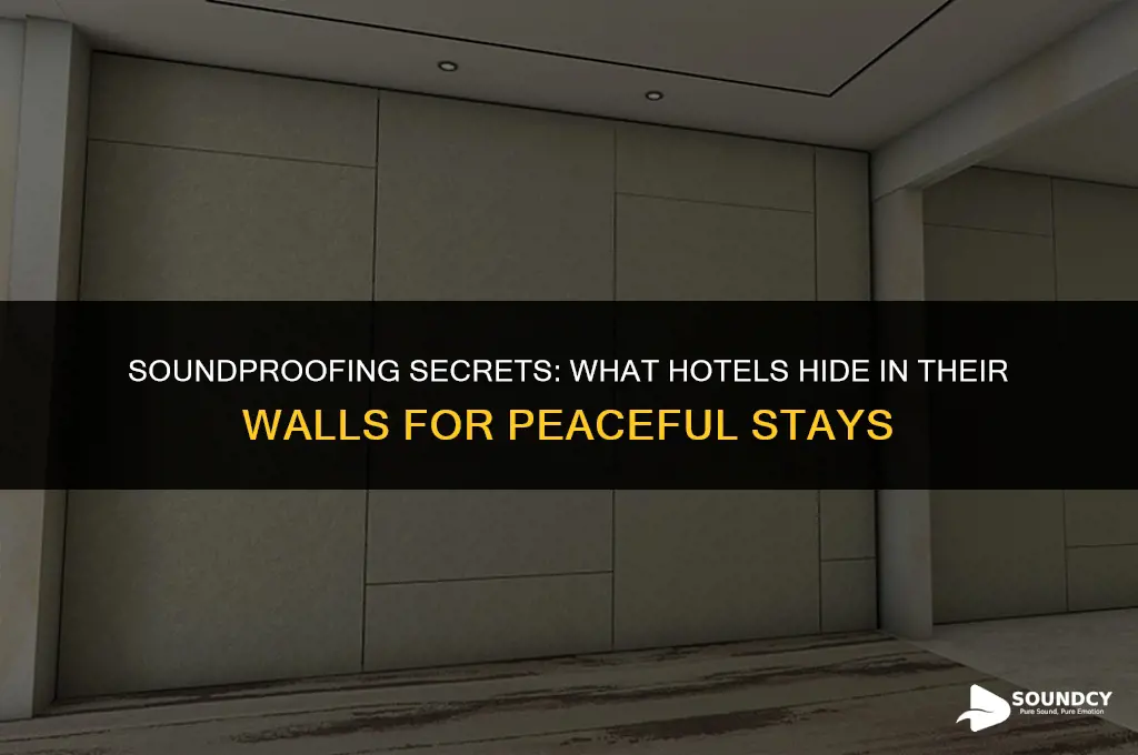 what do hotels put into walls to absorb sound