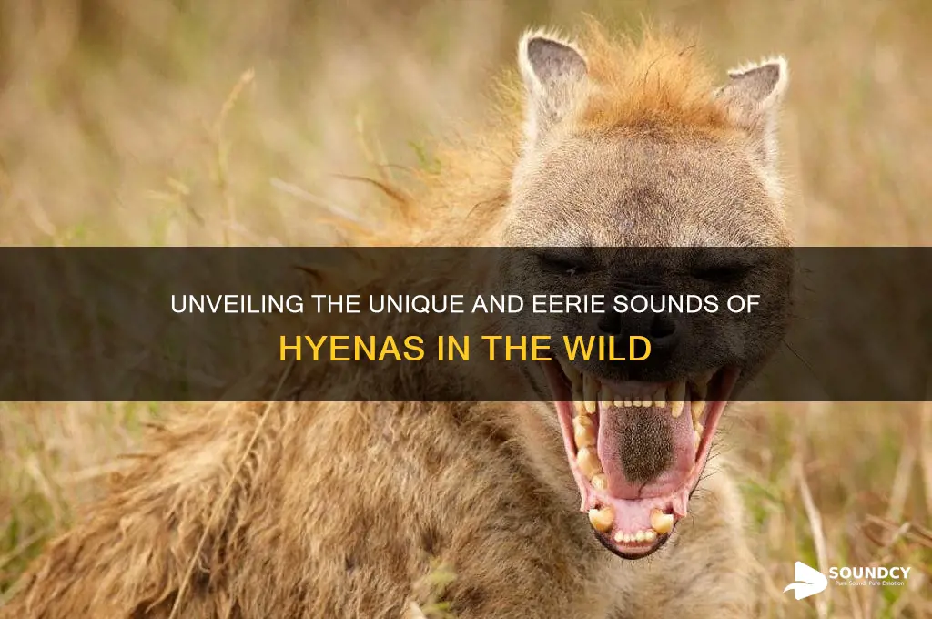 what do hyena sound like